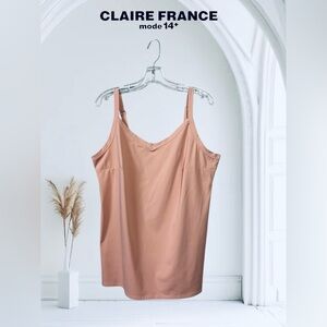 Claire France, Ultra-Soft Plus Size Camisole, 1X, Pink
